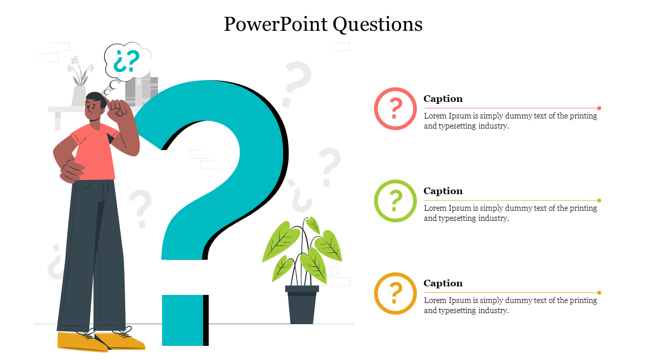 PowerPoint Questions Presentation Template & Google Slides